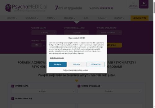 NZOZ PSYCHOMEDIC.PL KLINIKA PSYCHOLOGICZNO-PSYCHIATRYCZNA Michał Niewiński